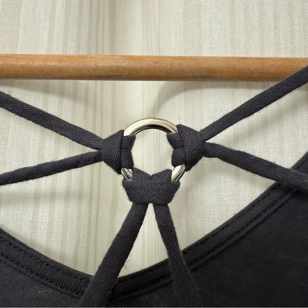 Papermoon🌙 Ampton Rivet Back Detail Knit Top Dark Slate Blue - Picture 5 of 5